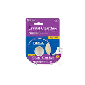 Dollar: BAZIC Crystal Clear Tape w/ Dispenser (Product Of USA)