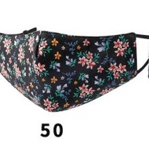 Fabric Cotton Mask 3 Layered - Printed #50