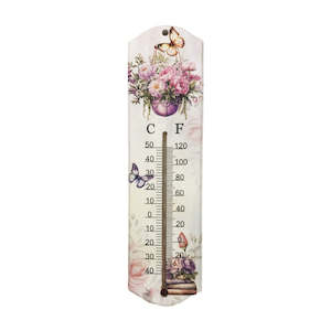 Best Interior Design: Wood Wall Hanging Thermometer - Rose