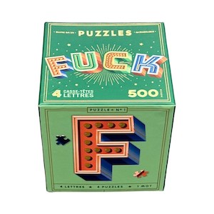 Toy Time: Puzzle 500pc - F*ck 4-Letter