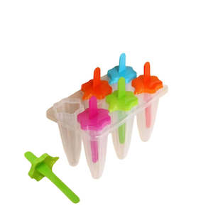 Kitchen Supply: 6 Molds Ice Lolly/ Pop Maker