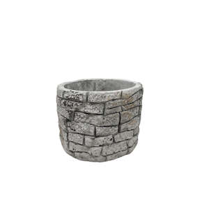 Plant Supplies: Stone Flower/ Planter Pot (10x7.5cm)