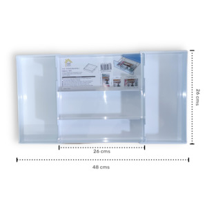 Expandable Drawer Organiser - White