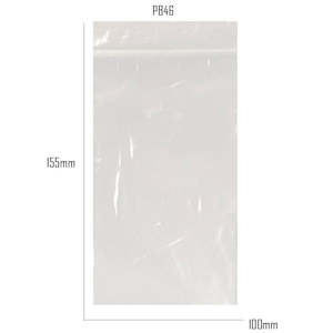 Sealable Bags: Grip Bag 100pc 100x155mm