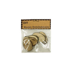 DIY Mini Wood Craft accessory - Rounds (5X3X0.5CM)