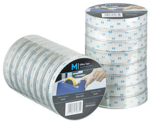 Adhesive Tape: Acrylic Office Tape - Clear, 18mm x 66m x 45mu, 76.2mm Core (96) *Large Core