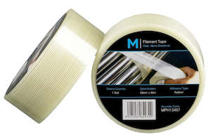 Adhesive Tape: Mono Directional Filament Tape - Clear, 48mm x 50m x 140mu (18)