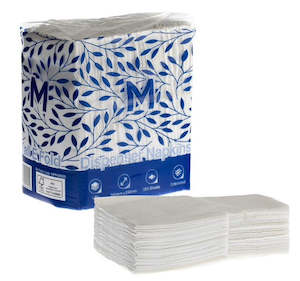 Tableware: Compact Dispenser Napkins Tall E Fold - White, 240mm x 240mm, 1 Ply, FSC Mix® (Pack Of 5000)