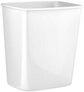 Plastic Rectangle Bin 8L - White, 8L Capacity (1)