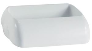 Waste Disposal: Wall Mount Bin 42L Hidden Lid - White, Hidden Design (6)