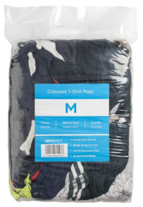 Cleaning Utensils: Coloured T-Shirt Rags - Assorted, 2.0kg Compressed Bag (1) *A Grade Quality