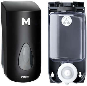 Foaming Wall Dispenser - Black, 1000ml Capacity (1) + Includes Empty Cartridge