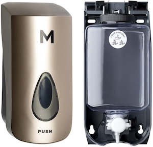 Liquid Wall Dispenser - Gold, 1000ml Capacity (1) + Includes Empty Cartridge