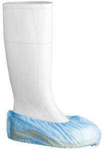 Protective Wear: Polypropylene Shoe Covers - Blue, 200mm x 400mm, 25gsm (600)