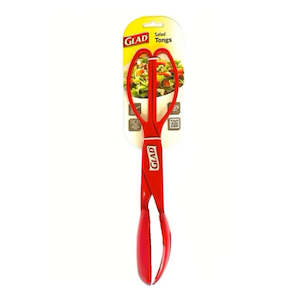 GLAD SALAD TONGS, RED (Product of USA)