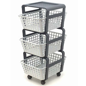 MODULA ITALIAN STORAGE TROLLEY WITH WHEELS - IC...
