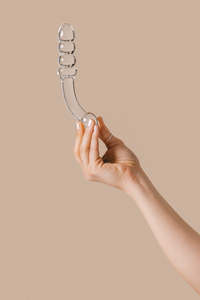 Tansy G - Curved Glass Dildo