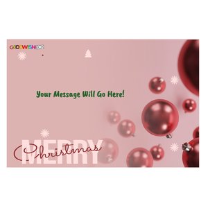 Products: Christmas Note Pink on 4x6 Photo Paper - GoodWishBox