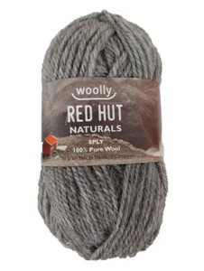 Greytown Fibre Co: Crucci Red Hut Woolly Naturals DK/8ply Wool, 50g