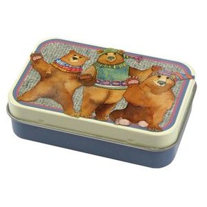 Emma Ball Woolly Bears Mini Rectangular Tin