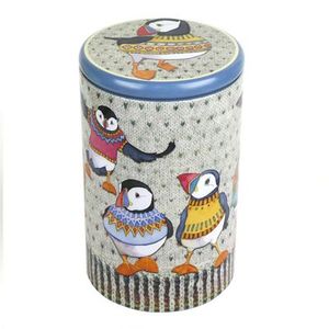 Products: Emma Ball Woolly Puffins Tall Round Caddy