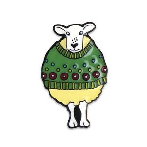 Products: Emma Ball Pin in a Tin Sheep in Green Sweater