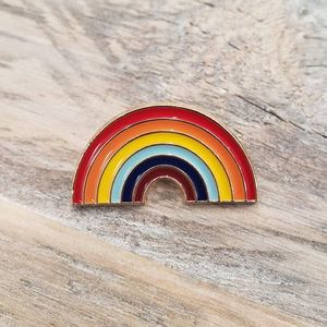 Rainbow enamel pin