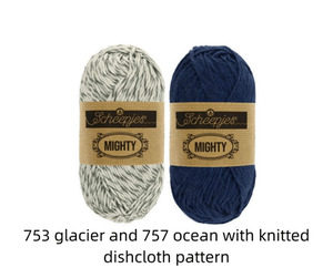Scheepjes MIGHTY Dishcloth Kit - x2 5ply balls per organza bag and pattern
