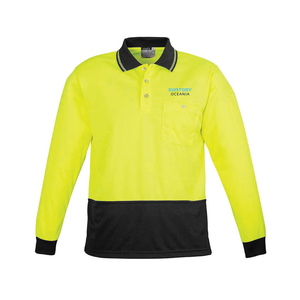 Products: Unisex Hi Vis Basic Long Sleeve Polo