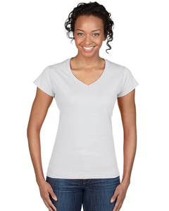 Products: SoftstyleÂ® Fitted Ladies' V-Neck T-Shirt