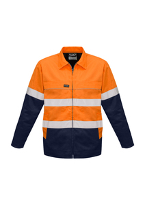 ZJ590 Mens Hi Vis Cotton Drill Jacket