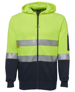 Products: 6DNH Hi Vis (D+N) Full Zip Fleecy Hoodie