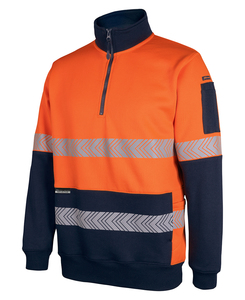 Products: 6dps Hv 330g 1/2 Zip Segmented Tape Fleece