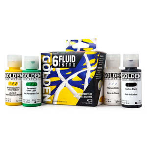 Popular Acrylic Painting: Golden Fluid Acrylic Paint Intro Set