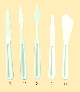 Palette Knives: Expression Plastic Painting Palette Knife Set 5