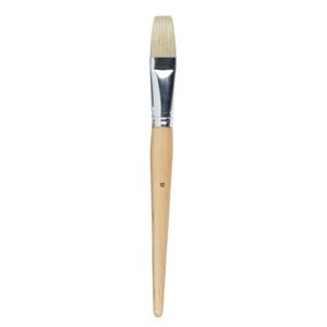 Jasart Hog Bristle Long Handle Brush Flat