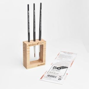 Round Shape: DA VINCI GH50 COLINEO WATERCOLOUR BRUSH SET WITH HOLDER