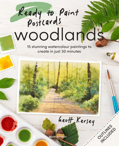 Watercolour Books: READY TO PAINT POSTCARDS WOODLANDS