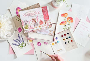 Watercolour Books: FLOWERS WATERCOLOUR PAINT WATERCOLOUR CARDS