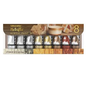 Aureuo Acrylic Paint Metallic Set 8