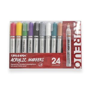 Aureuo Acrylic Marker Set 24