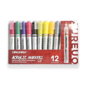 Aureuo Acrylic Marker Set 12