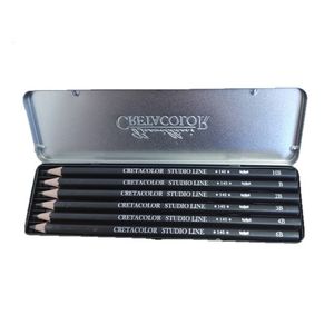 Drawing Pencils: Cretacolor Studio School Graphite Pencil Tin Set 6