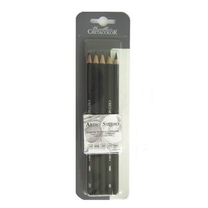 CRETACOLOR STUDIO SCHOOL GRAPHITE PENCIL BLISTER PACK OF 5