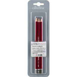 CRETACOLOR CLEOS GRAPHITE PENCIL BLISTER PACK HB/2B/4B