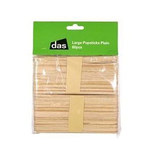 Das Pop Sticks: DAS WOODEN POPSICLE STICK PLAIN PACKET 80