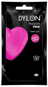 Dylon Fabric Hand Dyes: Dylon Fabric Hand Dye Passion Pink (Was Flamingo Pink)
