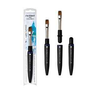 Watercolour Ink Gouache: DA VINCI GO COLINEO TRAVEL WATERCOLOUR BRUSH FLAT