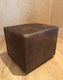 Faux Leather Footstool 45x35x35cm