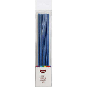 GoBake Candles - Sparkling Blue - 12cm (pack of 18)